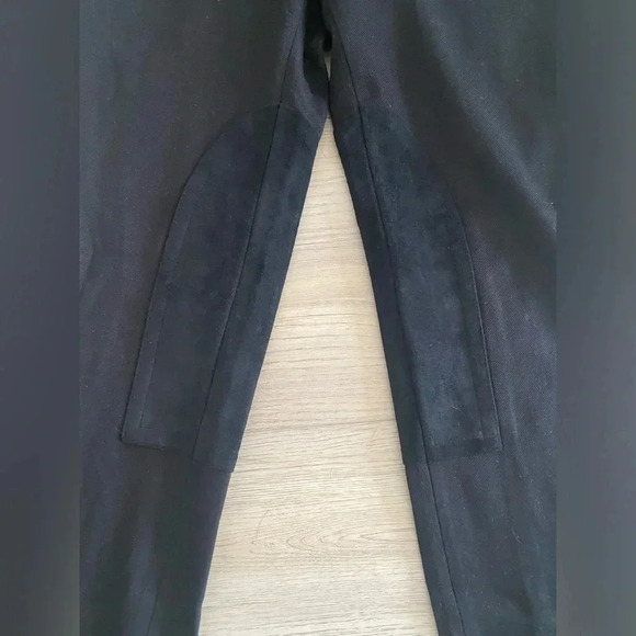 Talbots Skinny Leg Ankle Length Equestrian Style Black Knit Pants Women’s 2 NWT - Picture 4 of 15
